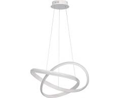 WOFI SALO Pendelleuchte, Kunststoff, 40 W, Weiß