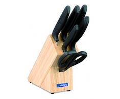 Messerblock mit 5 Messern und 1 Paar Küchenschere Geschenkbox Niza