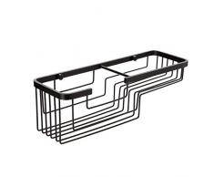 Frittierkorb eckig in Bad und Dusche Serie Winkel Aluminium Black, Maße 30 x 8.5 x 30 cm 12x11.5x37 cm Schwarz