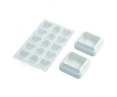 silikomart Silikonform, Rot, 100x100mm Höhe 48 Volumen 270ml