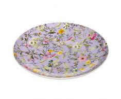 Maxwell & Williams Kilburn Winter Bloom, 20 cm, Geschenkbox, Porzellan, WK11520 Teller, lila, bunt, 20 x 20 x 2 cm