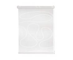 mydeco 65861 Rollo Klemmfix win move, ohne Bohren dekorativer moderner Sonnen- Sichtschutz ,für Fenster & Türen 100 x 160 cm, weiß
