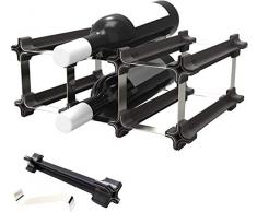 NOOK Weinregal Weinregal, Edelstahl, Silber, 31,5 x 13,5 cm, 3-Einheiten