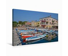 Premium Textil-Leinwand 75 cm x 50 cm quer Bardolino - Gardasee-Impressionen | Wandbild, Bild auf Keilrahmen, Fertigbild auf echter Leinwand, Leinwanddruck