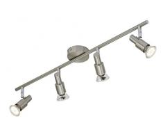 Briloner Leuchten Deckenstrahler, LED Lampe, Deckenlampe, LED Strahler, Deckenleuchte, Wohnzimmerlampe, Spots, Deckenleuchte Wohnzimmer, Deckenspot, Deckenbeleuchtung, schwenkbar