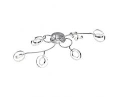 Reality Leuchten LED Deckenleuchte, 6 x 4 W, 71.5 x 25 x 14.5 cm, chrom R62706106