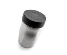 Berghoff Vorratsdose, Edelstahl, schwarz, 9 x 9 x 12 cm