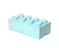 LEGO Aufbewahrungsstein, 8 Noppen, Stapelbare Aufbewahrungsbox, 12 l, mintgrün