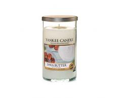 Yankee Candle „Shea Butter“ Stumpenkerze, cremefarben, mittel