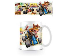 Crash Bandicoot MG25573 Kaffeebecher aus Keramik, 11oz/315 ml, Crash Team Racing (Fight for First Place)