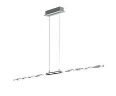 Trio Leuchten LED Pendelleuchte Portofino 376310406, Metall chrom, 4x 7 Watt