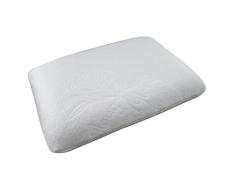 BellaSoft Reisekissen „Viaggio“ – Orthopädisches Memory Foam Kissen für Rücken-und Seitenschläfer, 40x25x10 cm, weiß