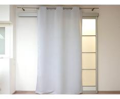 Soleil dOcre Gardine, mit Ösen, blickdicht, 135 x 250 cm, Hellgrau