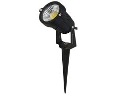 McShine - LED Gartenleuchte | GL-50W | 5W, 500 lm, warmweiß, 1,5m Kabel, Erdspieß