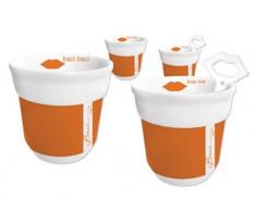 Baci Milano 4 Espressotassen mit Löffel