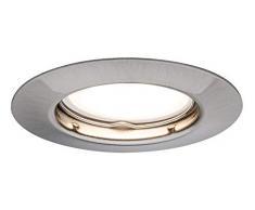 TIP Paulmann 3953 LED Set 3x3W Einbaustrahler Komplettset Einbaulicht inkl. GU10 Leuchtmittel Spot Eisen gebürstet Deckeneinbau starr Einbauleuchte, Metall, 3 W