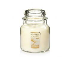 YANKEE CANDLE Duftkerze im Glas, Duft: Caramel Apple Cake Buttercreme Medium Jar beige