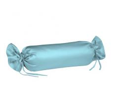 Fleuresse Colours Nackenrollenbezug, Mako Satin, türkis, 40 x 15 cm