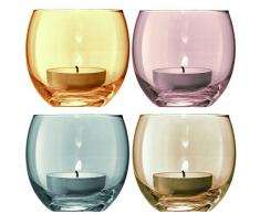 LSA Polka Metallics Teelichthalter Set, Home Décor und Beleuchtung