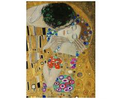 Legendarte Gustav Klimt Der Kuß (Detail) Kunstdruck auf Leinwand, cm. 80x100