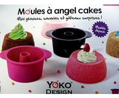 Yoko Design 1258 Silikonform für Angelcake, 13 x 10,5 x 5,5 cm, Fuchsia / Dunkelviolett