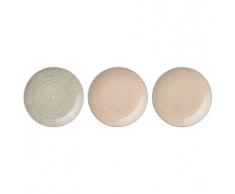 Bloomingville Cecile Teller Rose/grau (Ã25cm; 3er Set)