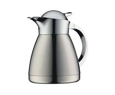 alfi 0767.000.060 Isolierkanne Albergo TT, Edelstahl poliert 0,6 l, doppelwandiger Edelstahl, 12 Stunden heiß, 24 Stunden kalt
