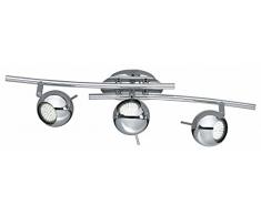 Trio Leuchten LED Strahler Bowie 818000306, Metall chrom, exkl. 3x GU10