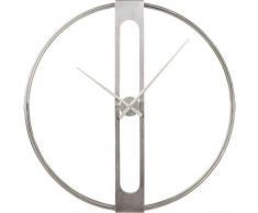 Kare Design Clip Wanduhr, silber, Ø107 cm
