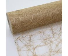 Deko AS GmbH Sizoweb Tischband dunkelgold 30 cm Rolle 25 Meter - 64-300-25-041