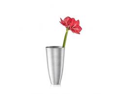 Philippi Lara Vase, Aluminium, Silber, 17 x 17 x 32 cm
