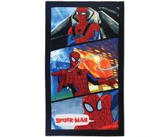 CTI Spiderman Power Badetuch, Baumwolle, blau, 70 x 120 cm