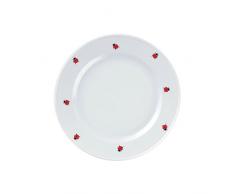 Feinkost Käfer Geschirr, Porzellan, Weiß/rot 24 x 24 x 3 cm, 1 Stück