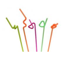 IMS Party 300077 Trinkhalme, 275 x 6 mm, 50 Stück, 50 g/Beutel, extra großer Flex-Bereich, gemischte Farben, neon Farben, fluoreszierend