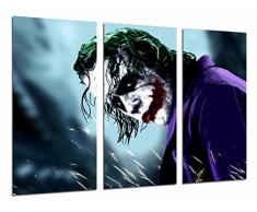 Wandbild - Batman und der Joker, Superheld, 97 x 62 cm, Holzdruck - XXL Format - Kunstdruck, ref.26591