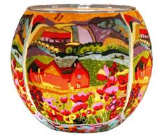 Himmlische Düfte Geschenkartikel GmbH Dreamhouse Windlicht, Glas, bunt, 11 x 11 x 9 cm