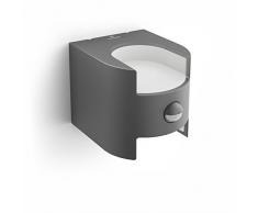 Philips myGarden LED Wandaussenleuchte Grass 2-flammig, Bewegungsmelder Aluminium 4.5 W Grau 173229316