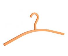 WENKO 64106100 Kleiderbügel Cubido, Jackenbügel, Garderobenbügel, 46 x 18 x 1,4 cm, orange