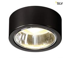 SLV Deckenleuchte CL 101 | Runde Deckenlampe LED zur Beleuchtung innen | Dezenter Deckenstrahler rund, Innen-Leuchte LED, Wohnzimmer-Lampe, Flur-Leuchte, LED Strahler Decke | GX53, max. 11W, EEK B-A++