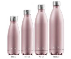 FLSK Das Original New Edition Edelstahl Trinkflasche – Kohlensäure geeignet | Die Isolierflasche hält 18 Stunden heiß und 24 Stunden kalt | ohne BPA und rostfrei