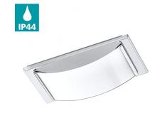 EGLO WASAO 1 Wand- / Deckenleuchte, Edelstahl, 5.4 W, 21 x 10,5 cm, chrom