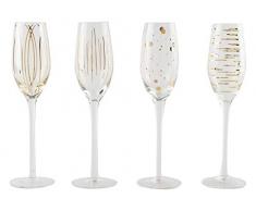 MIKASA Cheers Martinigläser, 290 ml, 4 Stück, Gold, 210 ml