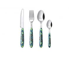 Excelsa Mandala Mediterraneo Besteck-Set, 24-teilig, Edelstahl 18/0