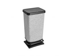 Rotho Paso Treteimer, 40 l, Granit