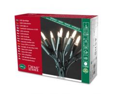 Konstsmide 6304-100 LED Minilichterkette / für Innen (IP20) 230V Innen / 100 warme weiße Dioden / grünes Kabel