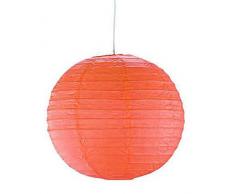 Trio Lampion Verschiedene Materialien orange