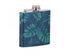 BarCraft Flachmann tropische Blätter