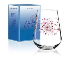 RITZENHOFF Aqua e Vino Wasser- und Weinglas von Véronique Jacquart, aus Kristallglas, 540 ml, im modernen Design