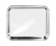 Pinti Edelstahl Bar Tablett rechteckig, Edelstahl, 33 x 1 x 40 cm