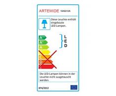 Artemide Microsurf Wandleuchte, L20 H4 P 15 cm, weiß